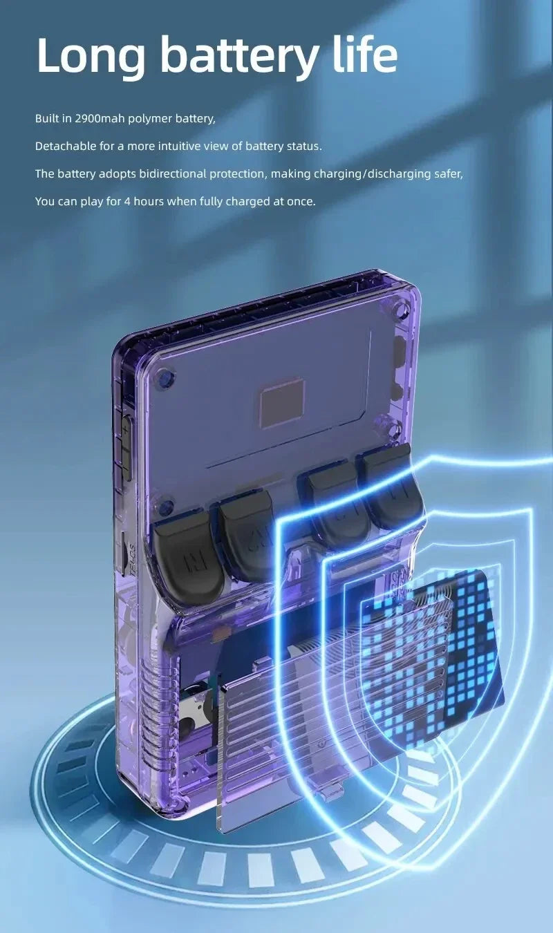 USAMR K36 Portable Classic Gaming Player for Kids: 3.5-Inch IPS Screen & 256GB Large Memory Retro Handheld Console