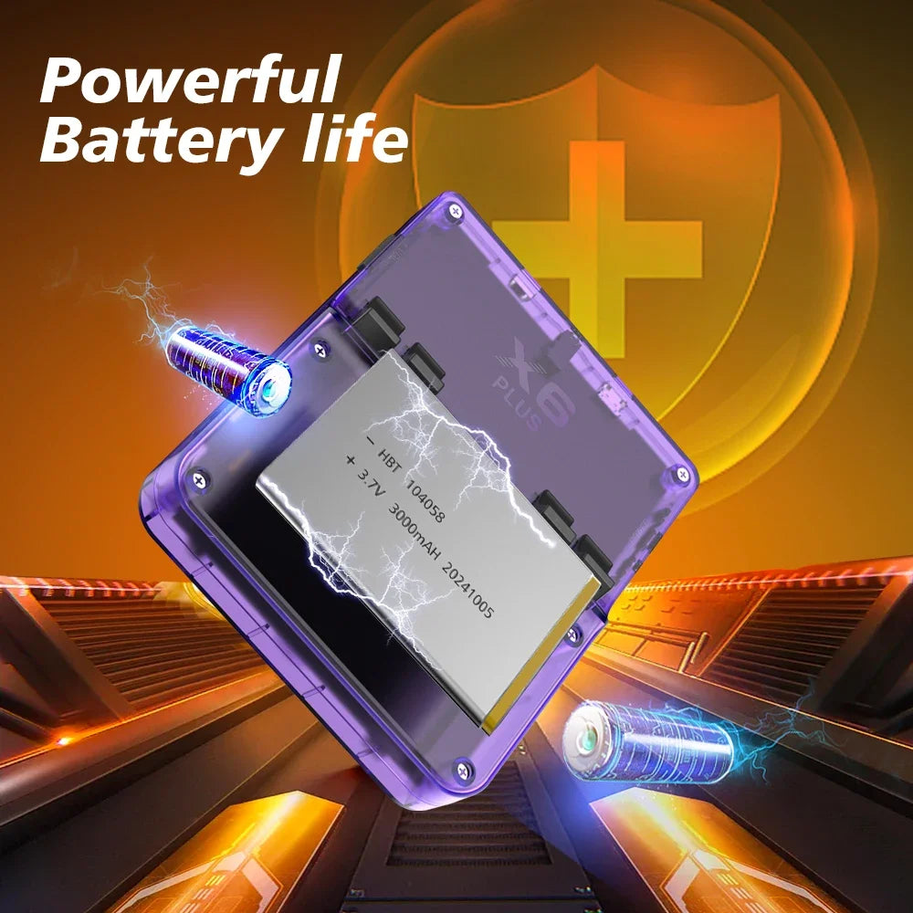 X6 Plus Retro Handheld Console: 4.0-Inch IPS Screen, 28000+ Classic Games – The Perfect Portable Gaming Gift for Kids