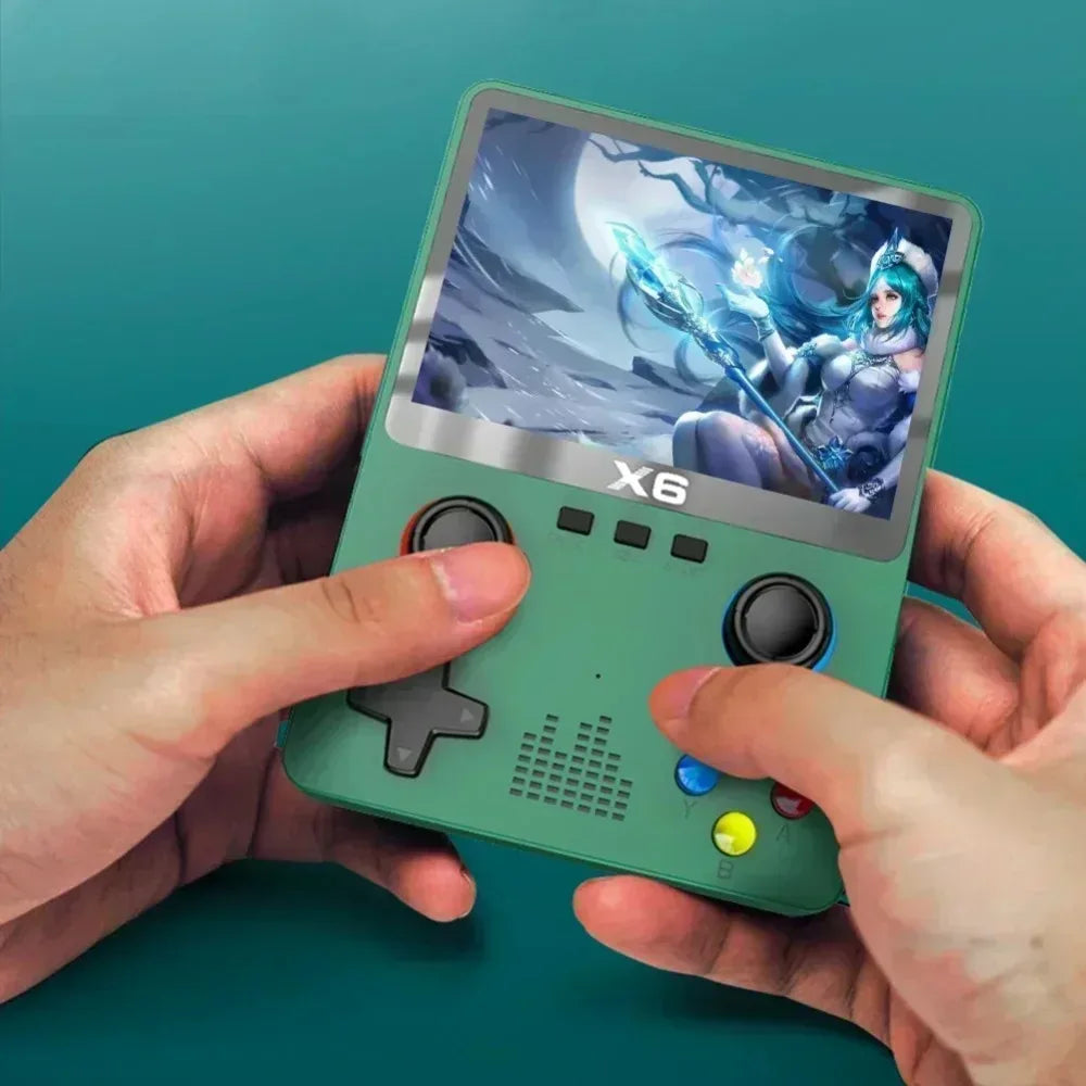 USAMR X6 Retro Mini Game Console: 3.5-Inch IPS Display, 10000+ Pocket-Sized Classic Games – Ultimate Portable Gaming Device