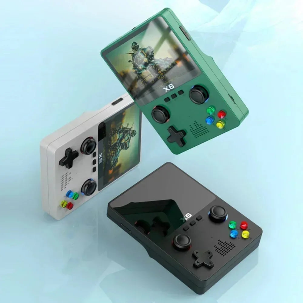 USAMR X6 Retro Mini Game Console: 3.5-Inch IPS Display, 10000+ Pocket-Sized Classic Games – Ultimate Portable Gaming Device