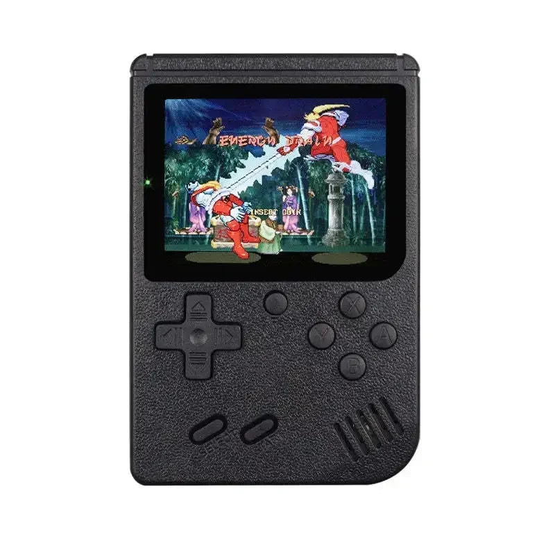 USAMR Mini Portable Retro Handheld Game Console: 400 Classic Nostalgic Games, 3in Screen, 2-Player Support & TV Output