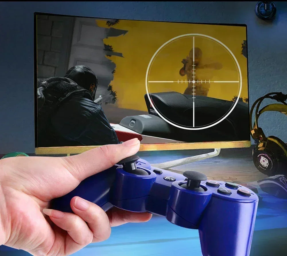 Wireless Gamepad for PS3: Bluetooth Connectivity, Vibration Feedback, ABS Environmental Protection Material & Snowflake Buttons