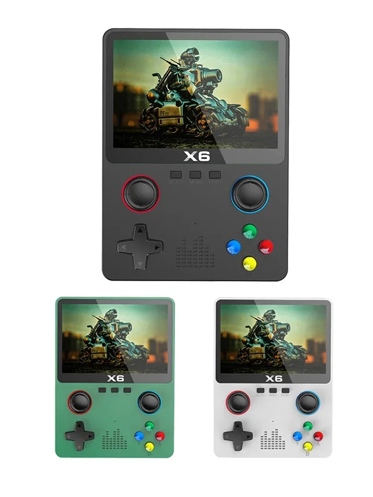 USAMR X6 Retro Mini Game Console: 3.5-Inch IPS Display, 10000+ Pocket-Sized Classic Games – Ultimate Portable Gaming Device